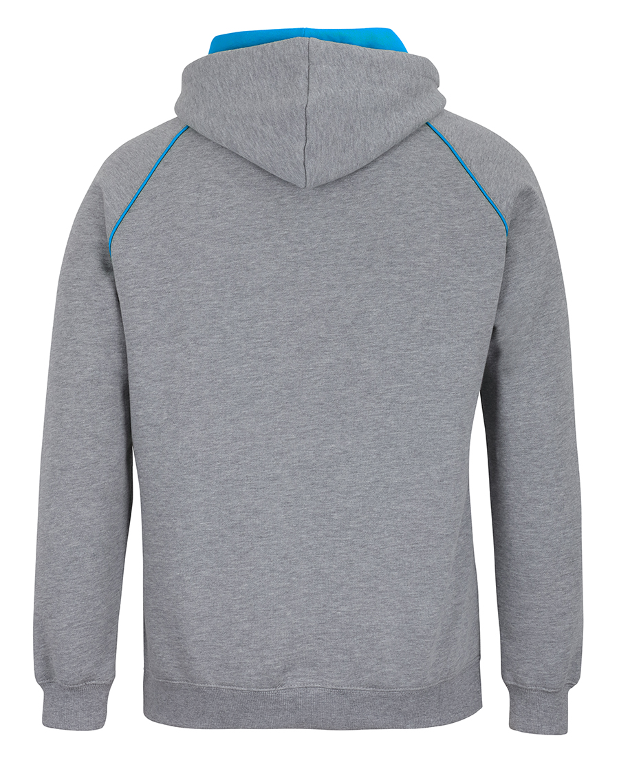 CONTRAST FLEECY HOODIE